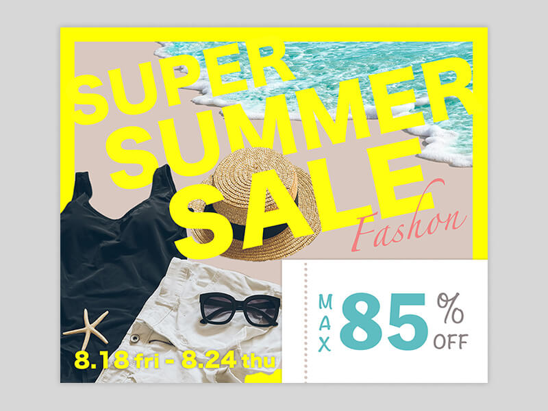 セールのバナーのサムネイル